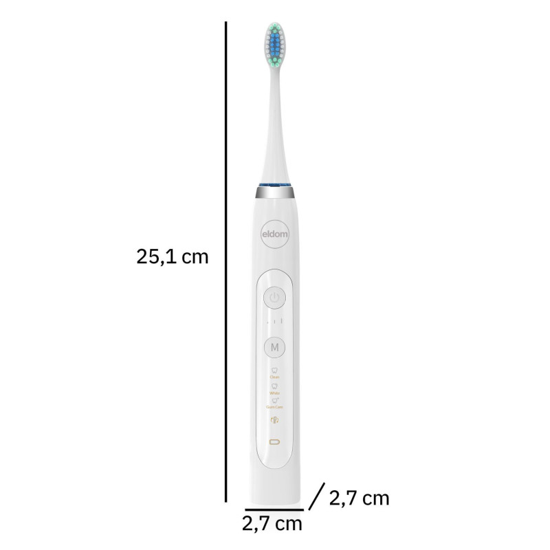 Szczoteczka soniczna do mycia zębów Eldom SD210 biała