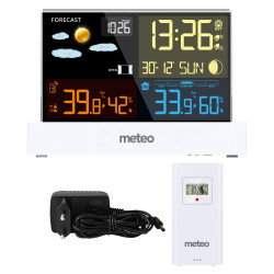 Stacja pogodowa METEO SP110 z DCF biała