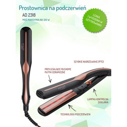 AD 2318 Prostownica do włosów na podczerwień