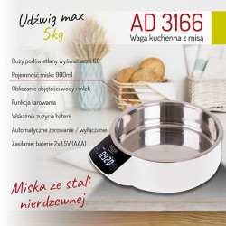 AD 3166 Waga kuchenna z misą